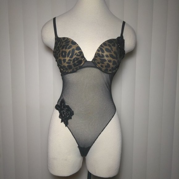 Victoria's Secret Other - Sexy Teddy black with jaguar prints